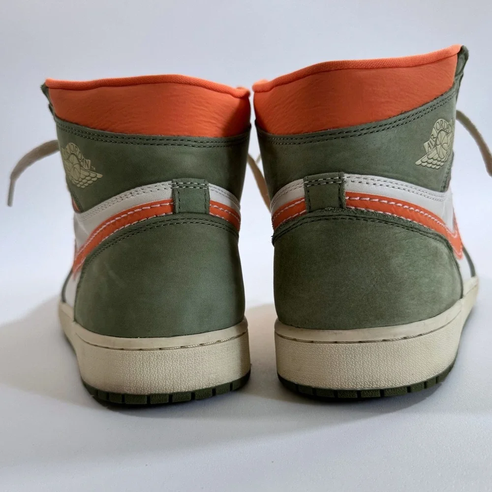 Nike Air Jordan 1 Retro High OG Craft Celadon Olive Orange FB9934-300 Men's 12